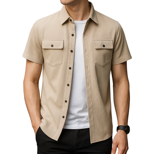 Greyson Textured Button-Up