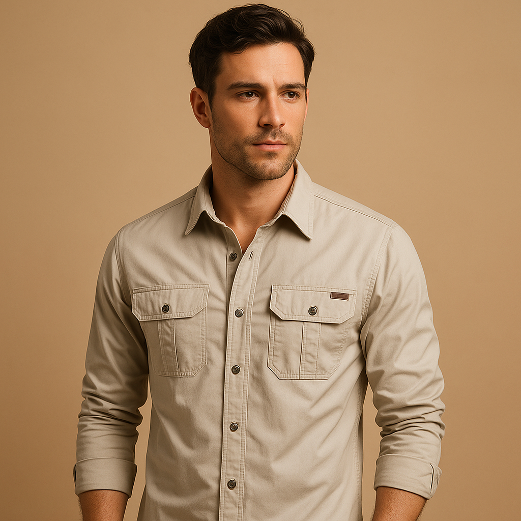 Cargo cotton shirt for men | Mason
