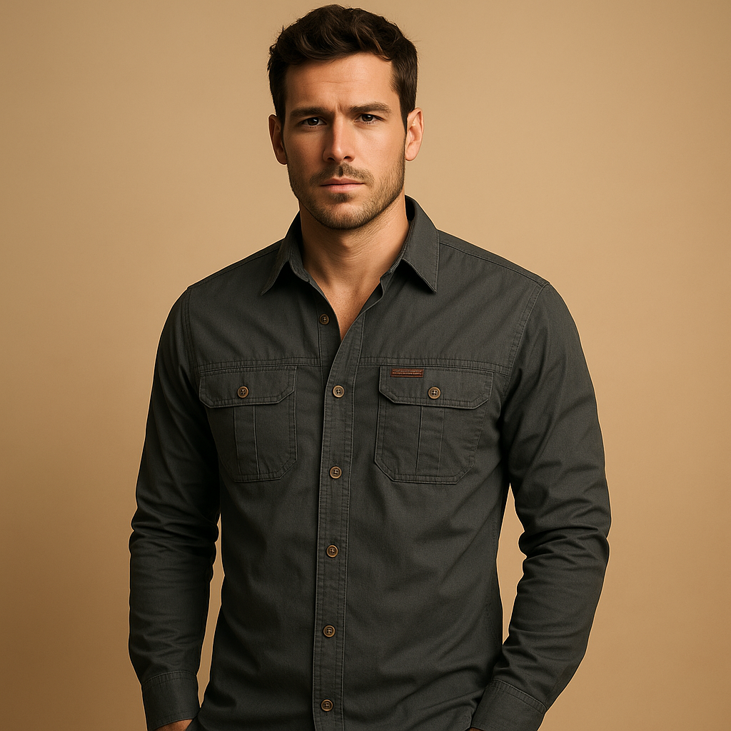 Cargo cotton shirt for men | Mason