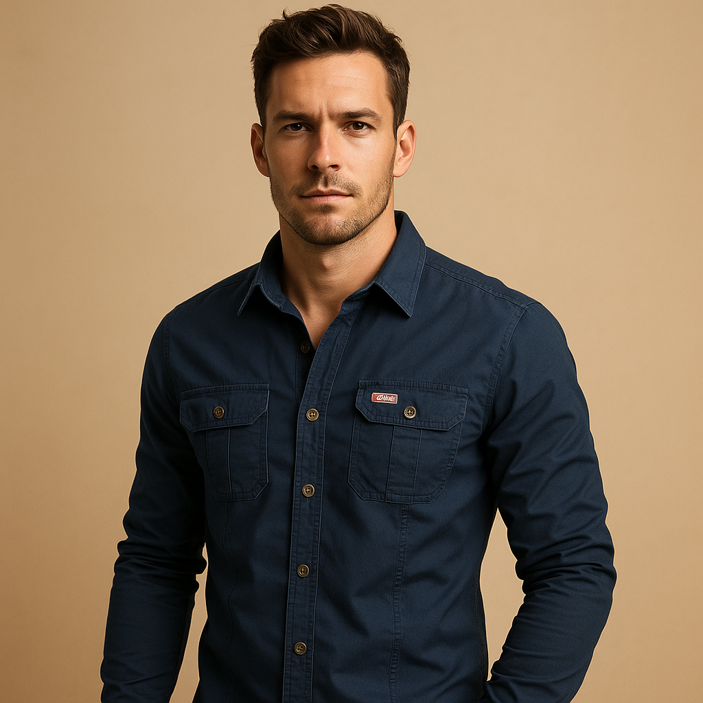Cargo cotton shirt for men | Mason