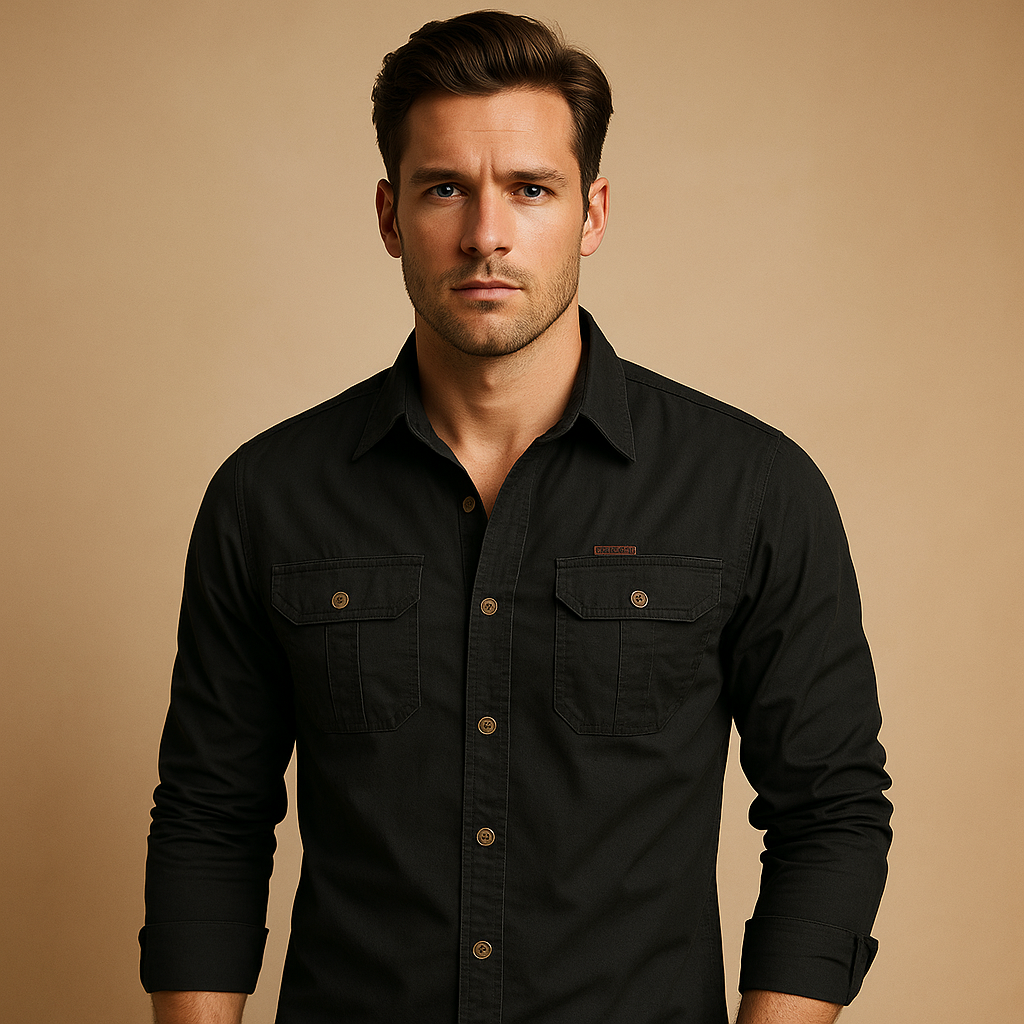 Cargo cotton shirt for men | Mason