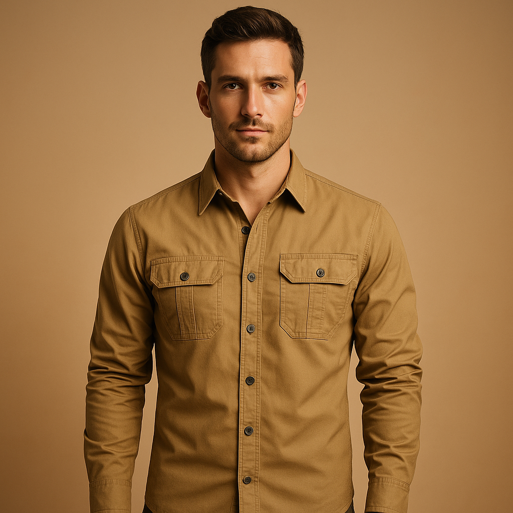 Cargo cotton shirt for men | Mason