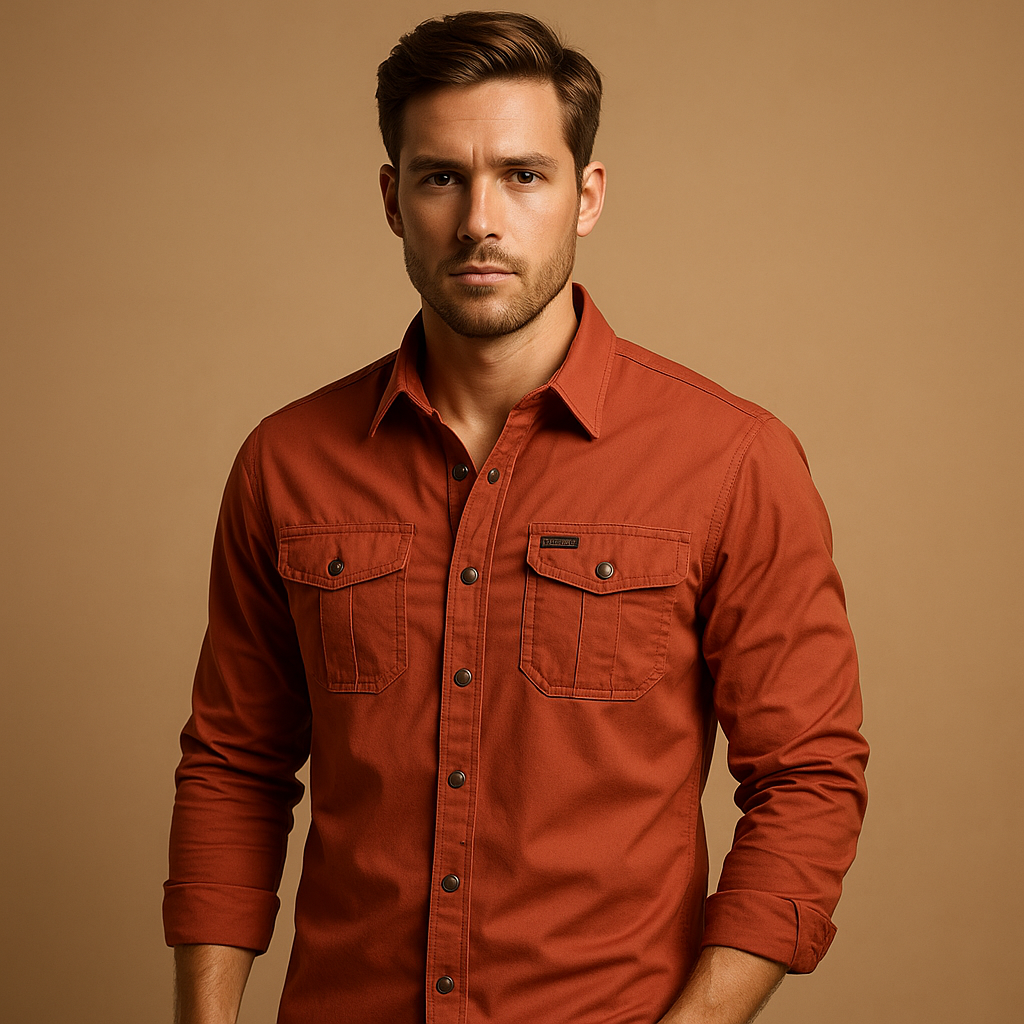 Cargo cotton shirt for men | Mason