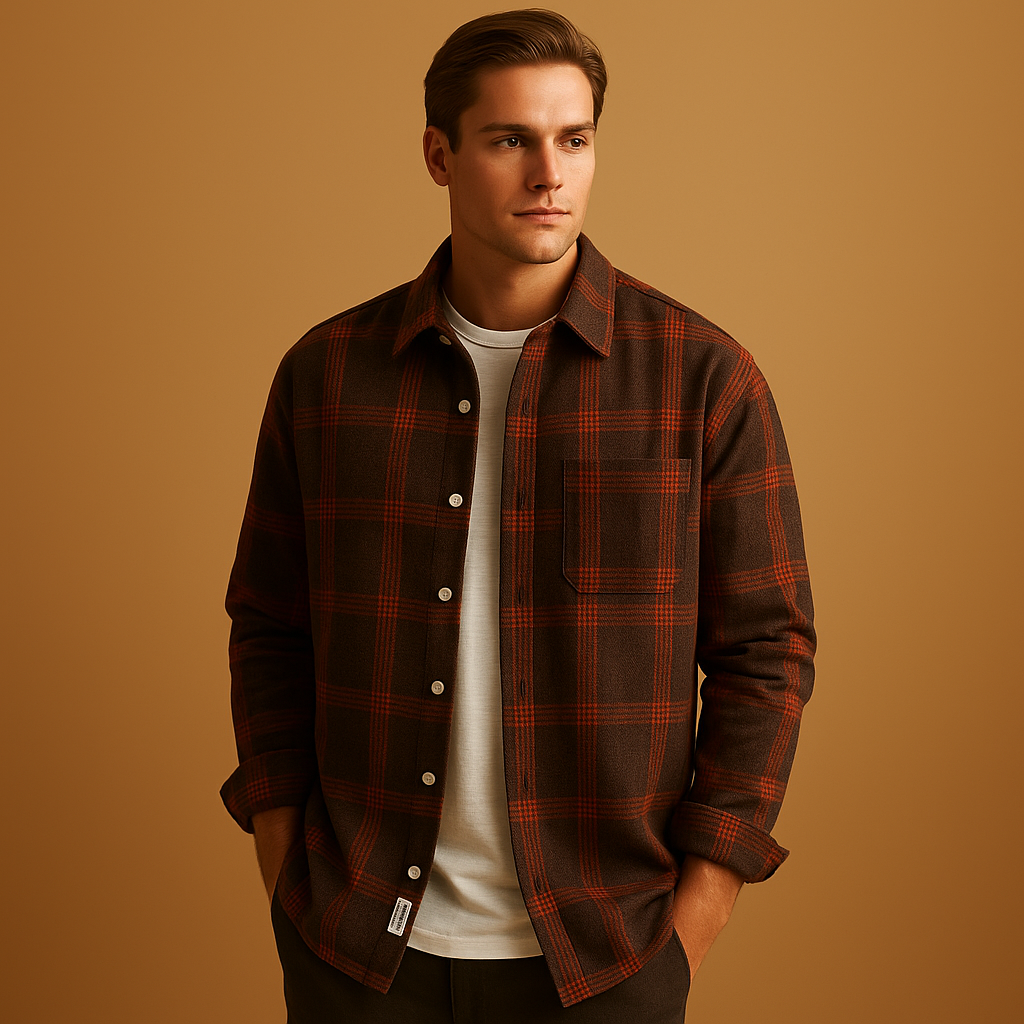 Casual plaid shirt for men | Oliver