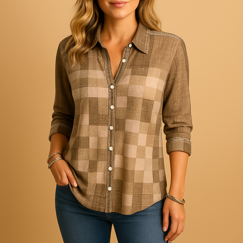 Checkered blouse for women | Clara