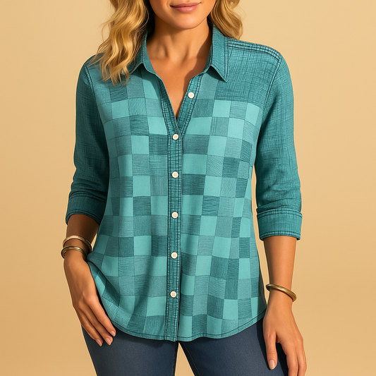 Checkered blouse for women | Clara