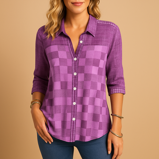 Checkered blouse for women | Clara
