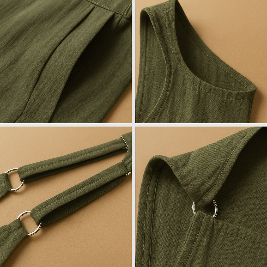 Cotton linen summer jumpsuit for women | Clara