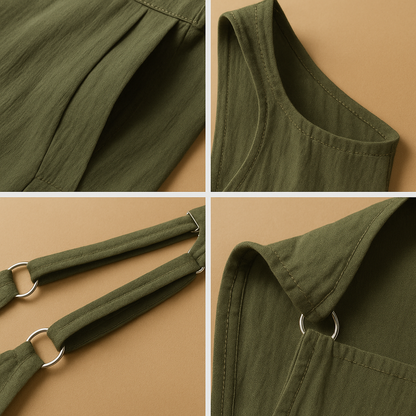 Cotton linen summer jumpsuit for women | Clara