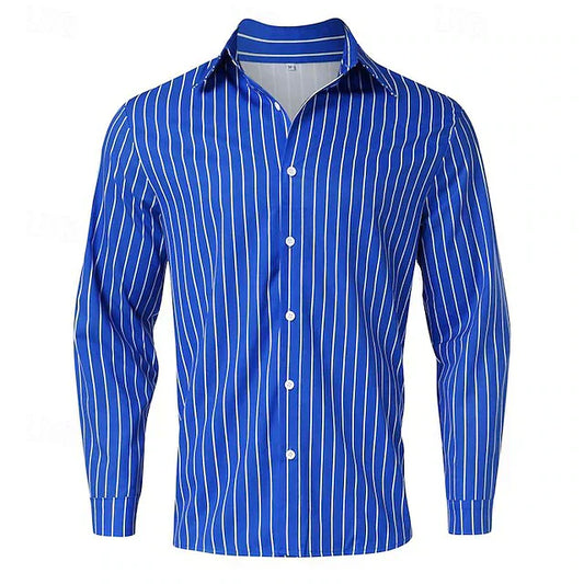 Luke - Striped Button-Up Shirt