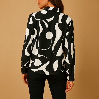 Elegant printed blouse for women | Amelia