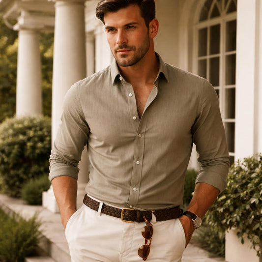 Non iron slim fit shirt for men | Patrick