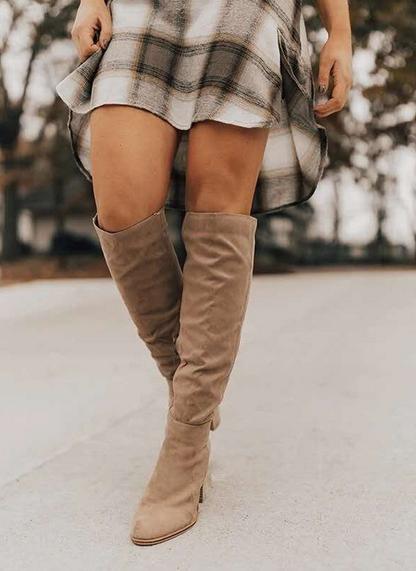 Marivale | Women's Boots – Knee-High Block Heel Boots