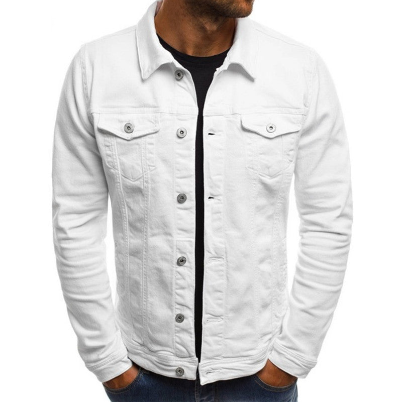 Men's Denim Jacket – Classic Button Front Trucker Jacket