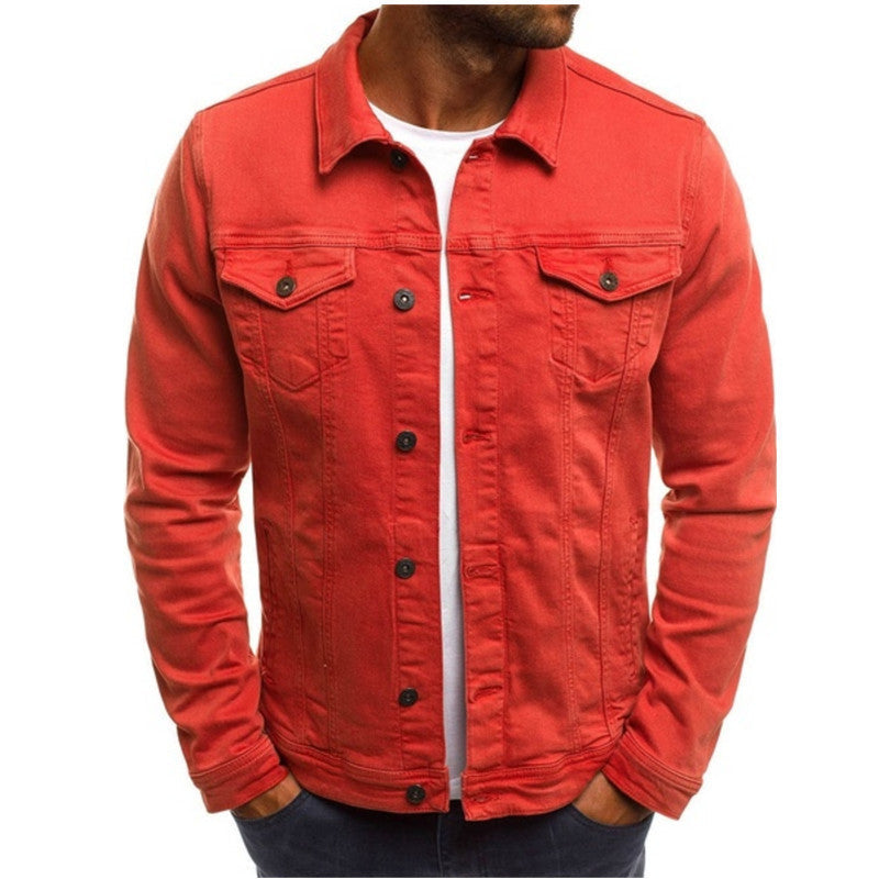 Men's Denim Jacket – Classic Button Front Trucker Jacket