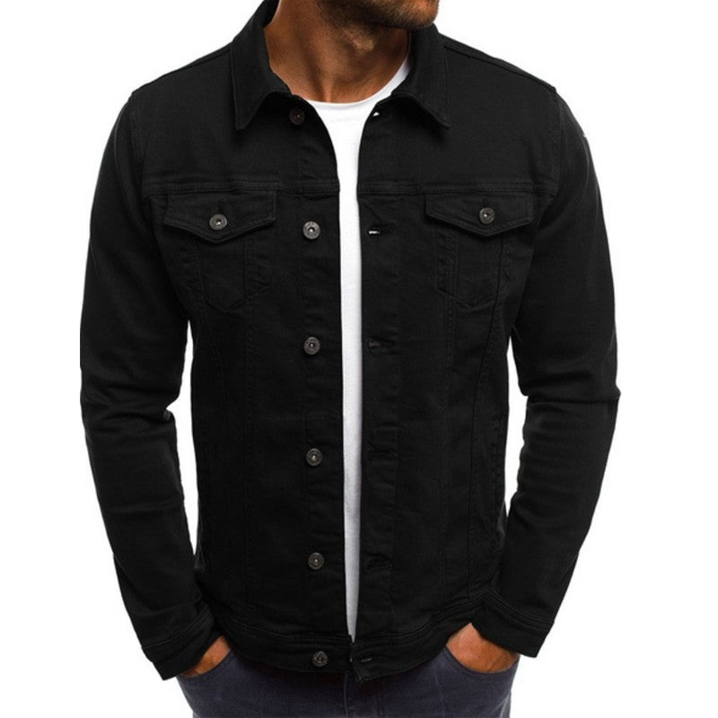 Men's Denim Jacket – Classic Button Front Trucker Jacket