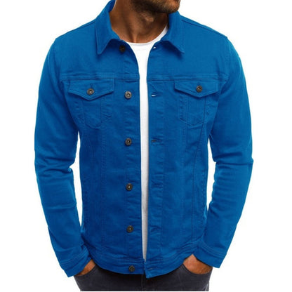 Men's Denim Jacket – Classic Button Front Trucker Jacket