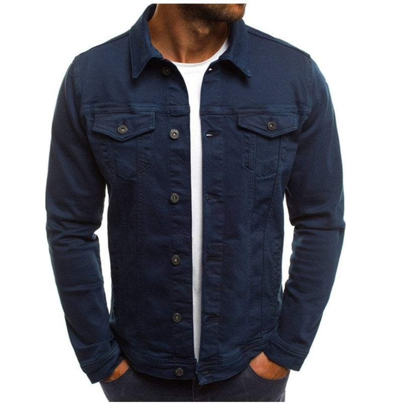 Men's Denim Jacket – Classic Button Front Trucker Jacket