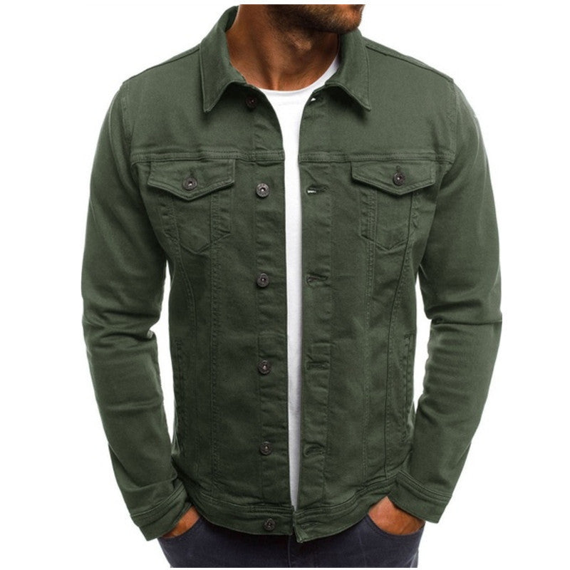 Men's Denim Jacket – Classic Button Front Trucker Jacket