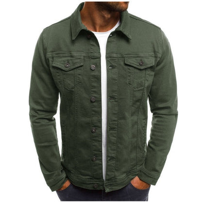 Men's Denim Jacket – Classic Button Front Trucker Jacket