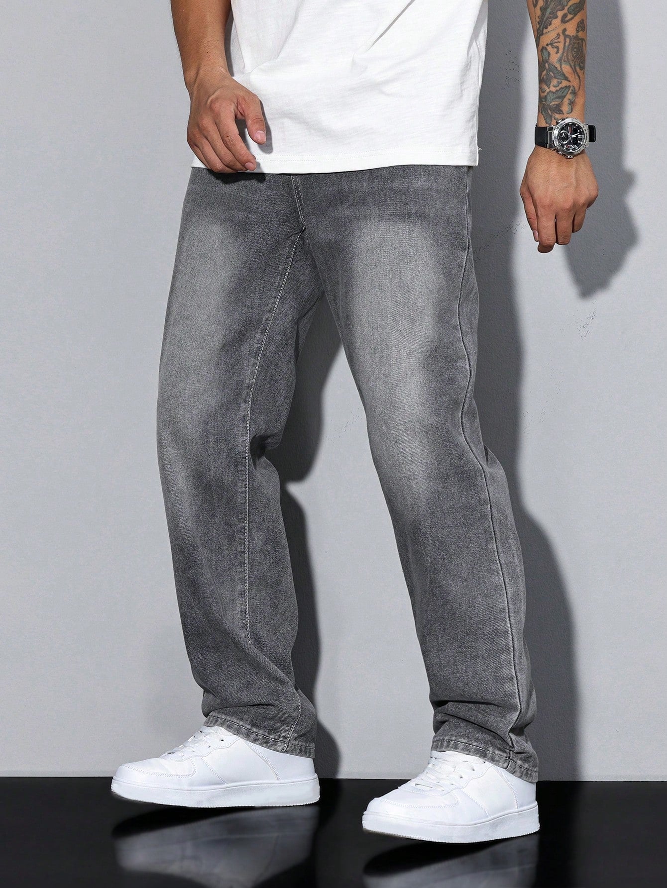 Men's Jeans – Relaxed Straight Leg Casual Denim Pants