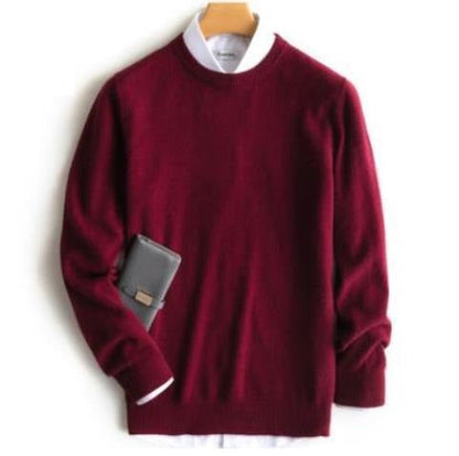Men's Sweater – Classic Crewneck Knit Pullover