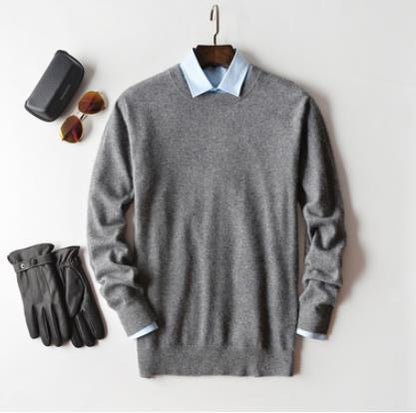 Men's Sweater – Classic Crewneck Knit Pullover
