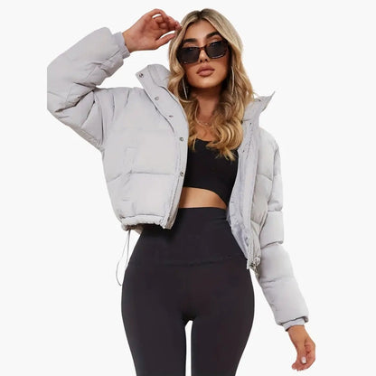 Miles | Jackets for Women – Cropped Puffer with Front Zipper