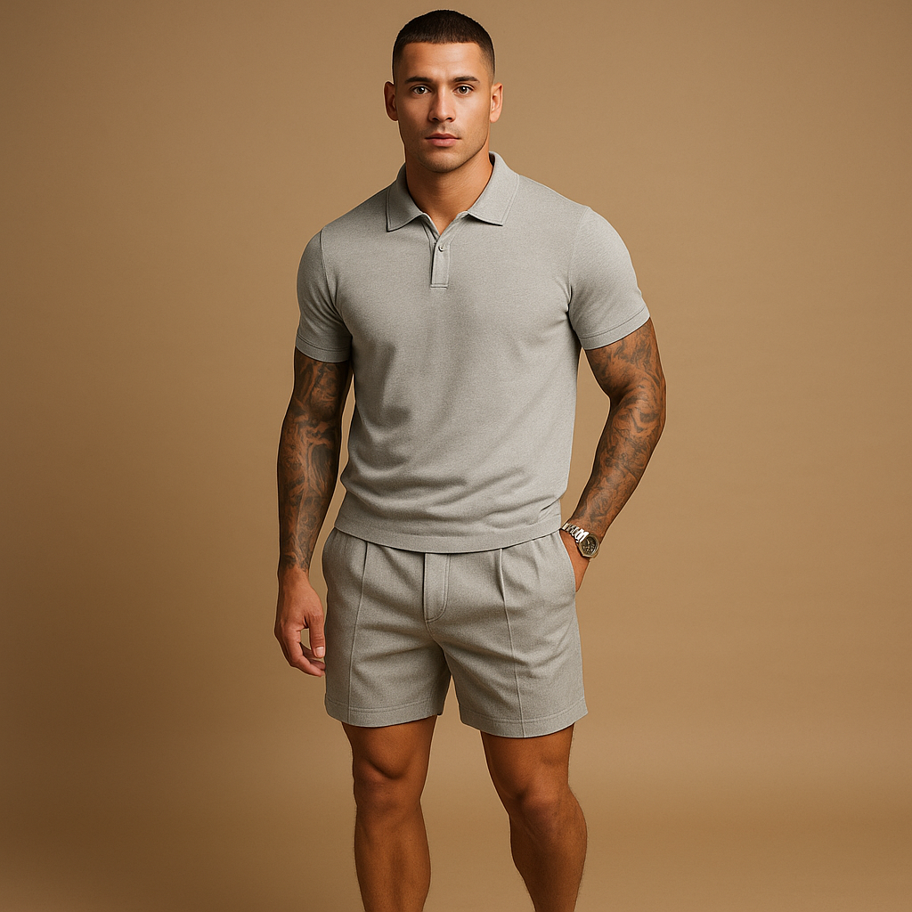 Modern streetwear set with shirt and shorts for men | Mason