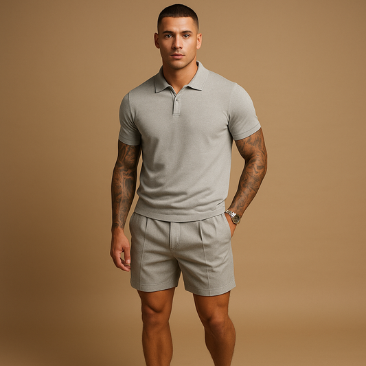 Modern streetwear set with shirt and shorts for men | Mason