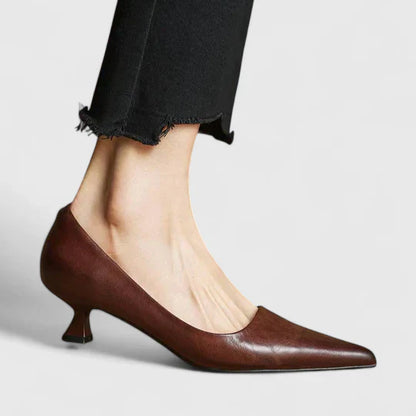 Nyah | Women's Winter Heels – Classic Pointed-Toe Pumps