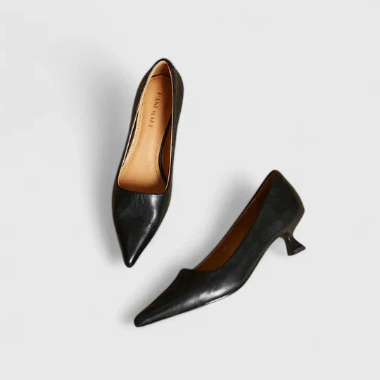 Nyah | Women's Winter Heels – Classic Pointed-Toe Pumps