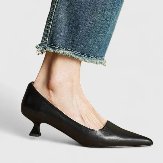 Nyah | Women's Winter Heels – Classic Pointed-Toe Pumps
