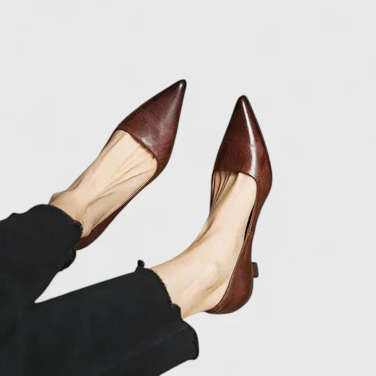 Nyah | Women's Winter Heels – Classic Pointed-Toe Pumps