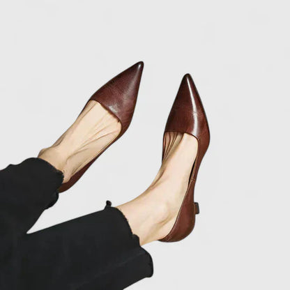 Nyah | Women's Winter Heels – Classic Pointed-Toe Pumps