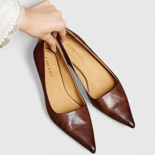 Nyah | Women's Winter Heels – Classic Pointed-Toe Pumps