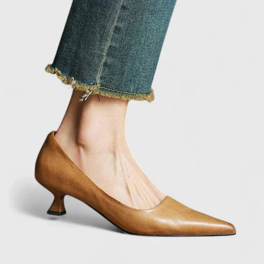 Nyah | Women's Winter Heels – Classic Pointed-Toe Pumps