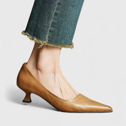 Nyah | Women's Winter Heels – Classic Pointed-Toe Pumps