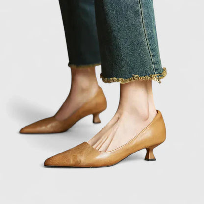 Nyah | Women's Winter Heels – Classic Pointed-Toe Pumps