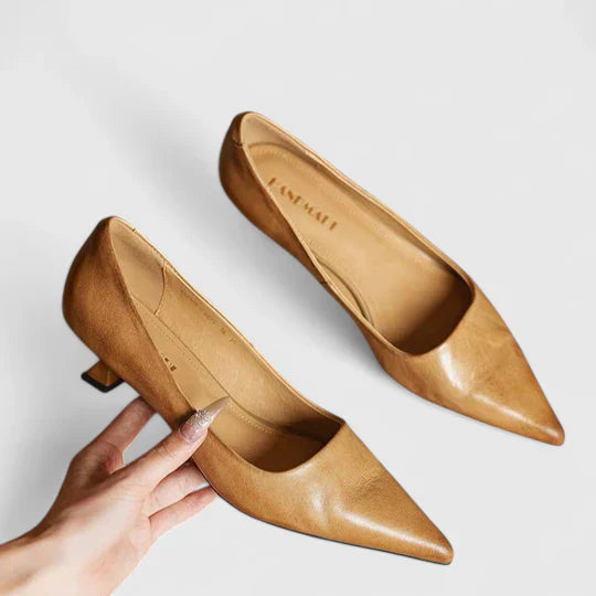 Nyah | Women's Winter Heels – Classic Pointed-Toe Pumps