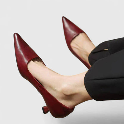 Nyah | Women's Winter Heels – Classic Pointed-Toe Pumps