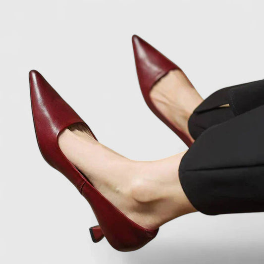 Nyah | Women's Winter Heels – Classic Pointed-Toe Pumps