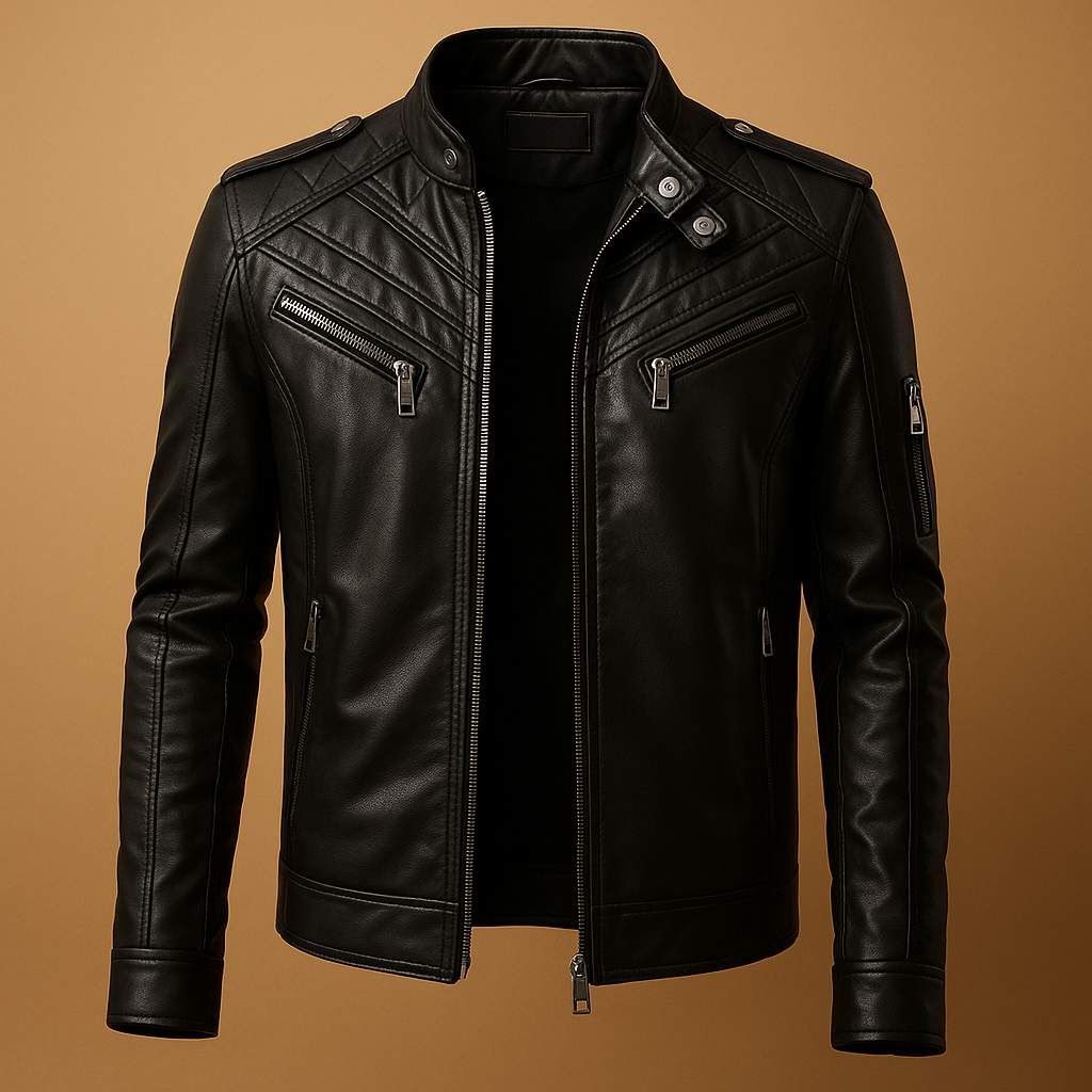 Quilted men’s jacket with stand-up collar | Damian