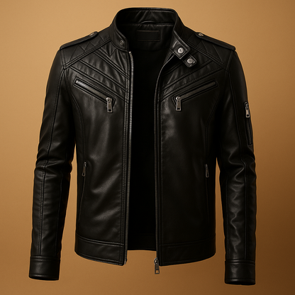 Quilted men’s jacket with stand-up collar | Damian