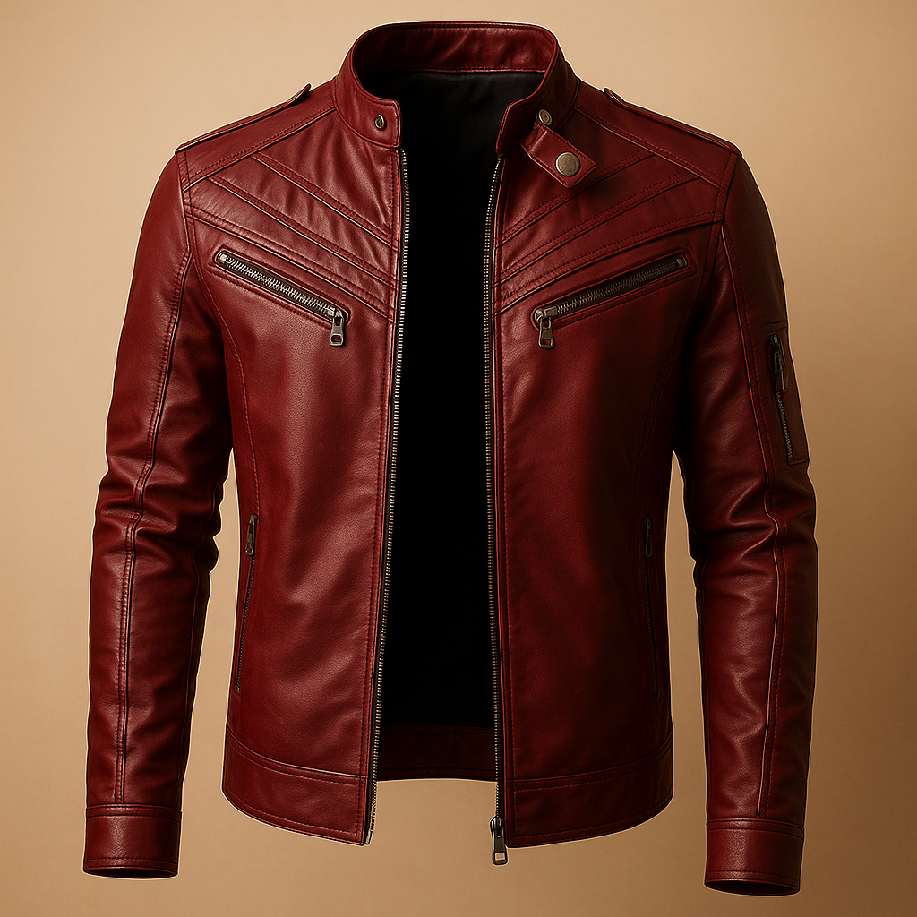 Quilted men’s jacket with stand-up collar | Damian