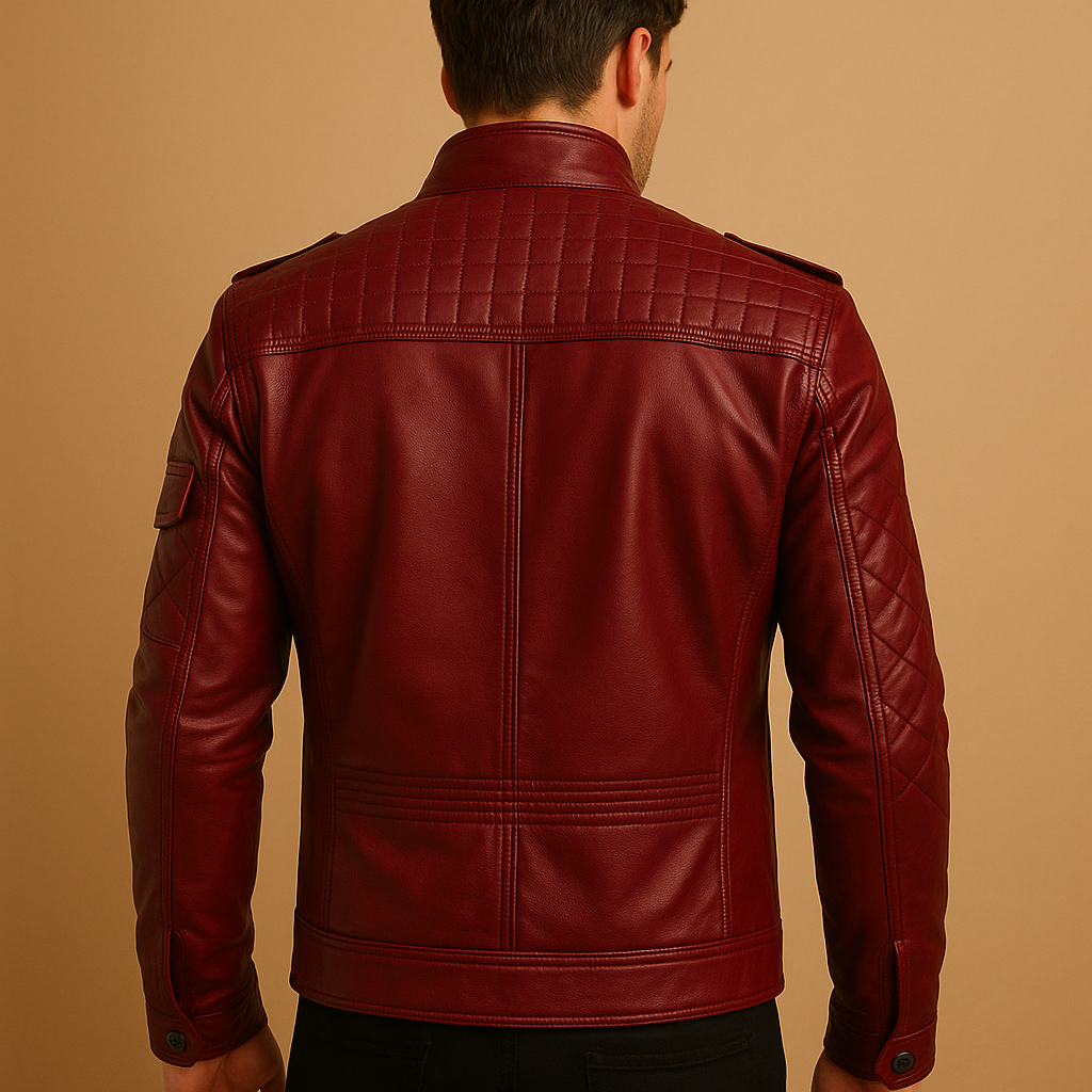 Quilted men’s jacket with stand-up collar | Damian