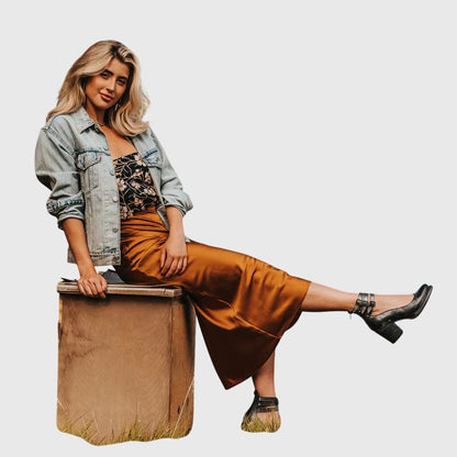 Sabrina | Women's Heeled Ankle Boots – Double Buckle Block Heel