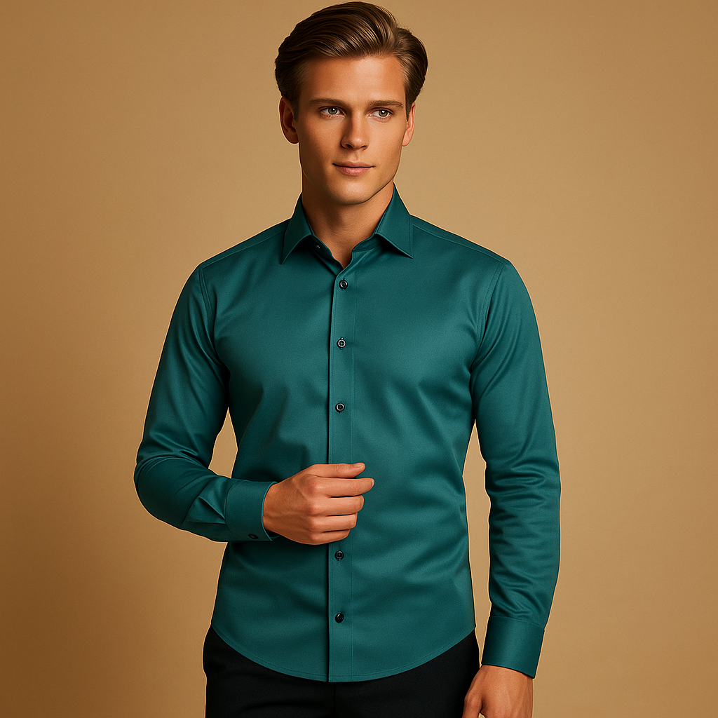 Slim fit dress shirt for men with classic design | Ethan