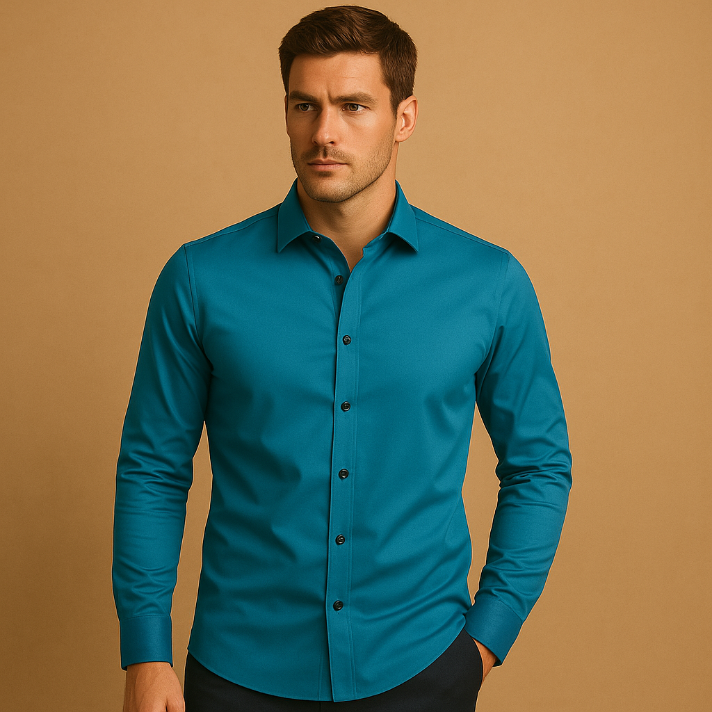 Slim fit dress shirt for men with classic design | Ethan