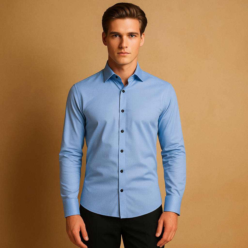 Slim fit dress shirt for men with classic design | Ethan